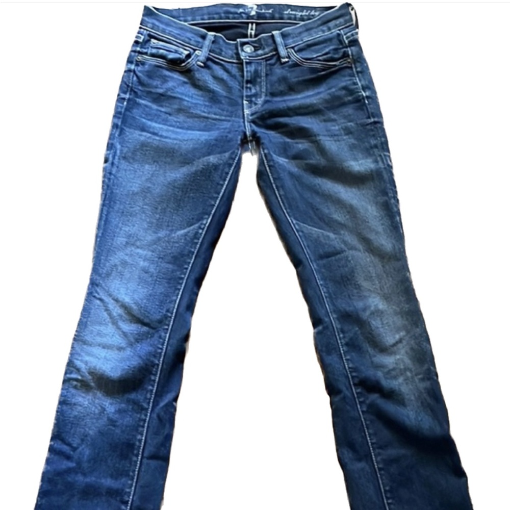 7 For All Mankind • Seven • Straight Leg • Denim • Jeans • 24 • Made in U.S.A.
